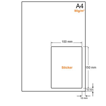 A4 Papier met PostNL pakket label (A6 formaat label) - WW4901LP